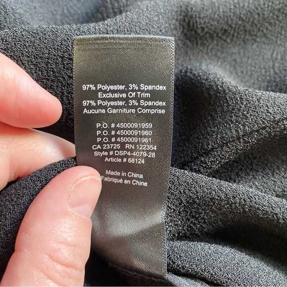 Wilfred blazer open front black crepe like women fabric size 4 - Picture 7 of 9